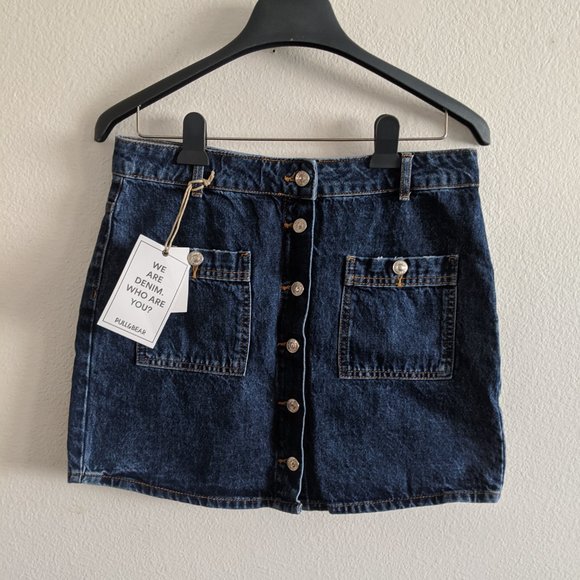 NWT Dark Wash Denim Skirt - Picture 2 of 6